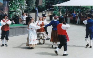 Gypsy performing an Estonian dance 1999