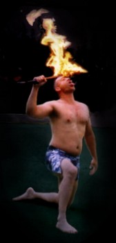 Polynesian Luau Fire Dancer
