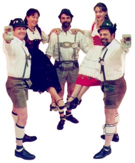 German Oktoberfest Dancers ready for a polka