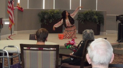  Halloween dance with pumpkin