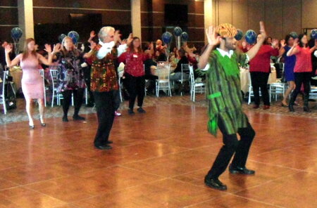 Interactive Corporate Entertainment - Teaching dances for a Company Party